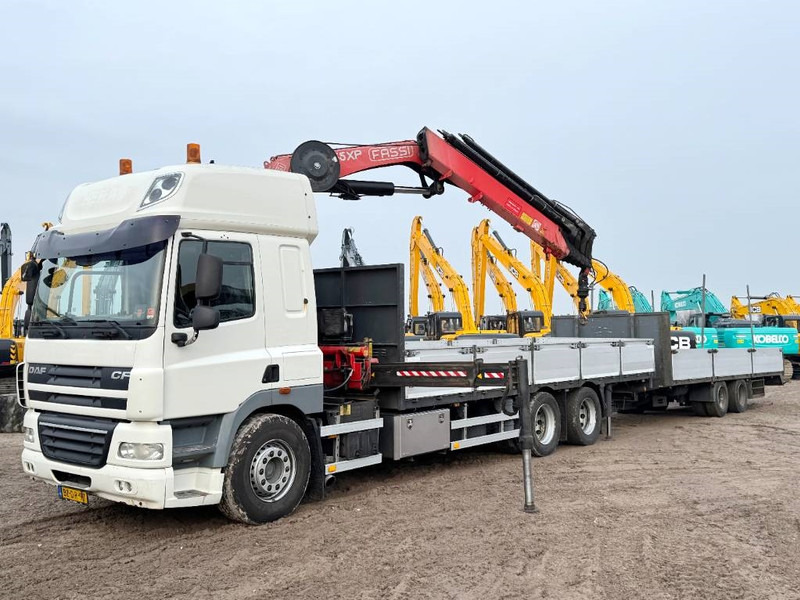DAF CF85.410 + 21m kran Fassi Crane 21ton/m + Trailer - Камион с кран: снимка 1 DAF CF85.410 + 21m kran Fassi Crane 21ton/m + Trailer - Камион с кран: снимка 1