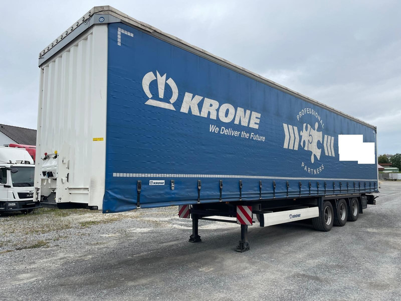 Krone SD Hubdach verbreiterbar Edscha Standard - Брезентово полуремарке: снимка 1 Krone SD Hubdach verbreiterbar Edscha Standard - Брезентово полуремарке: снимка 1