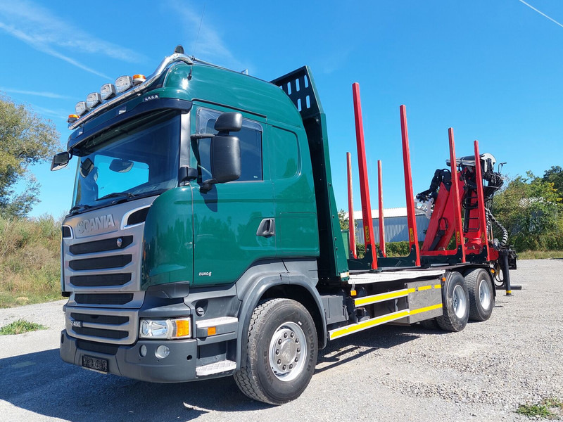 Scania R490 6x4 Euro 6 Kurzholz Palfinger AHK (2) - Камион за дърва, Камион с кран: снимка 1 Scania R490 6x4 Euro 6 Kurzholz Palfinger AHK (2) - Камион за дърва, Камион с кран: снимка 1