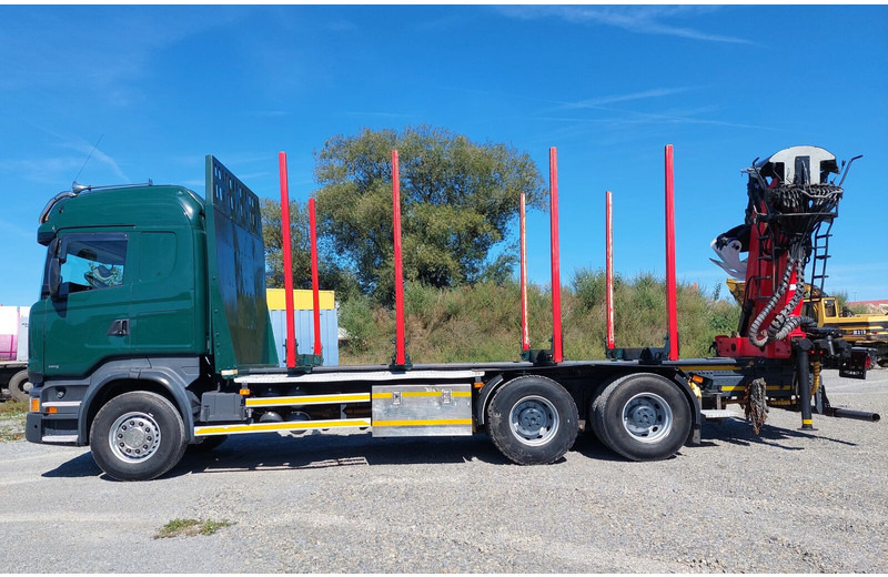Камион за дърва, Камион с кран Scania R490 6x4 Euro 6 Kurzholz Palfinger AHK (2): снимка 8