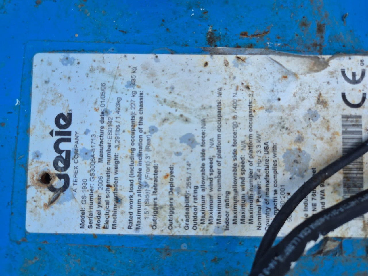 Ножична работна платформа Genie GS1930 / 4X4 / 1 Owner / Serviced: снимка 23