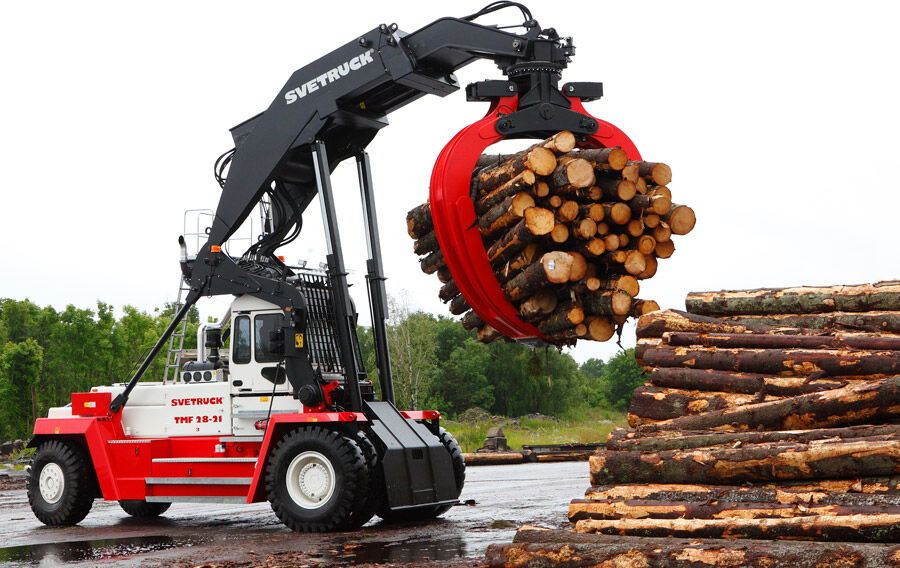 SVETRUCK TMF 12/9 HB / 1 Owner / Elme Spreader / Wood LOG A RM - Ричстакер: снимка 1 SVETRUCK TMF 12/9 HB / 1 Owner / Elme Spreader / Wood LOG A RM - Ричстакер: снимка 1