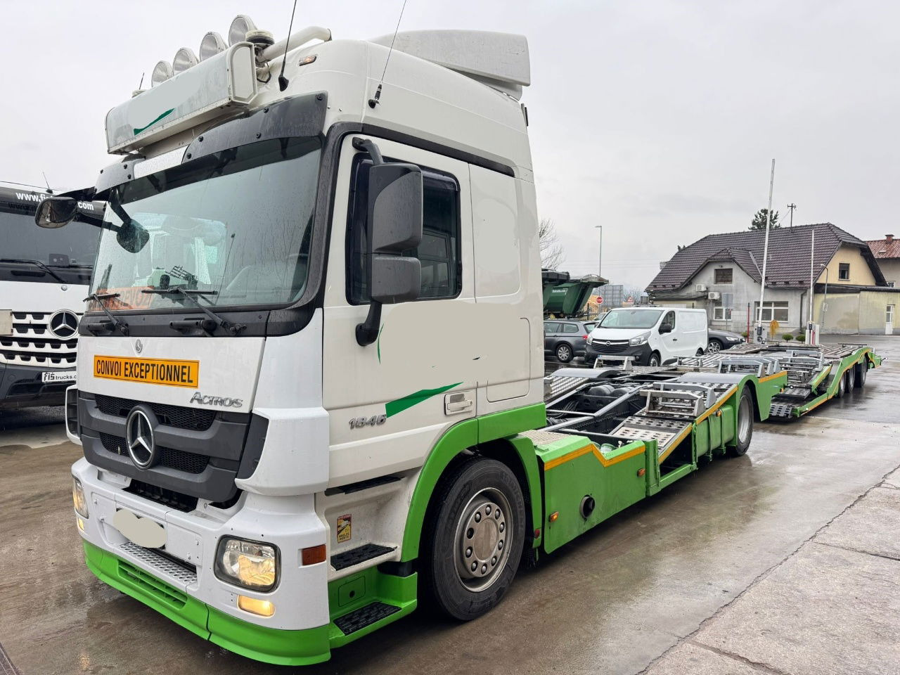 Mercedes-Benz Actros 1846 4x2 LKW transporter + Boerner trailer - Автовоз камион: снимка 1 Mercedes-Benz Actros 1846 4x2 LKW transporter + Boerner trailer - Автовоз камион: снимка 1