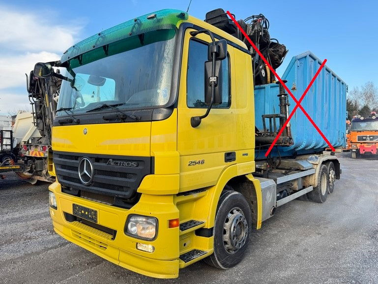 Mercedes-Benz Actros 2546 6x2 abroll - retarder - front spring - Контейнеровоз/ Сменна каросерия камион: снимка 1 Mercedes-Benz Actros 2546 6x2 abroll - retarder - front spring - Контейнеровоз/ Сменна каросерия камион: снимка 1