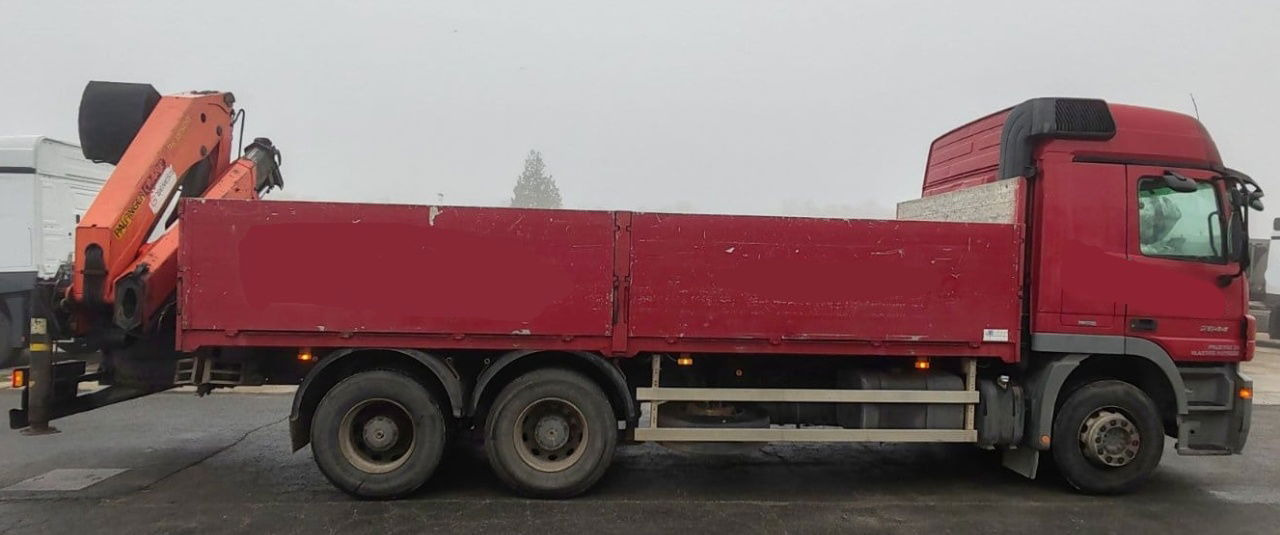 Mercedes-Benz Actros 2644L 6X4 stake body - Palfinger crane PK18500 - Бордови камион: снимка 4 Mercedes-Benz Actros 2644L 6X4 stake body - Palfinger crane PK18500 - Бордови камион: снимка 4
