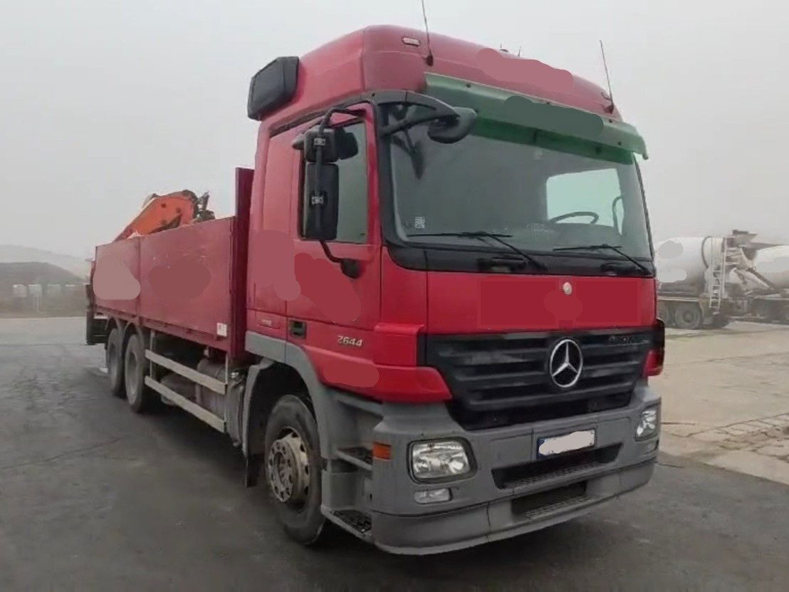 Mercedes-Benz Actros 2644L 6X4 stake body - Palfinger crane PK18500 - Бордови камион: снимка 1 Mercedes-Benz Actros 2644L 6X4 stake body - Palfinger crane PK18500 - Бордови камион: снимка 1