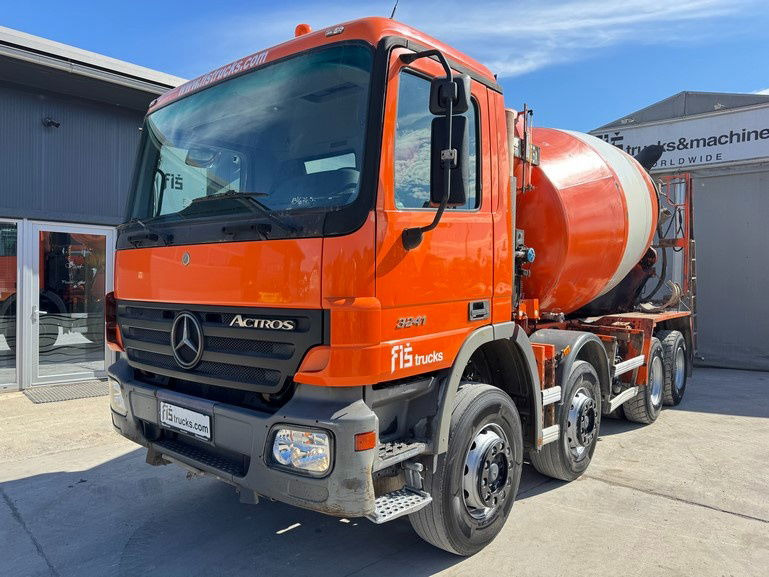 Mercedes-Benz Actros 3241 8x4 mixer 9m3 - Бетоновоз: снимка 1 Mercedes-Benz Actros 3241 8x4 mixer 9m3 - Бетоновоз: снимка 1