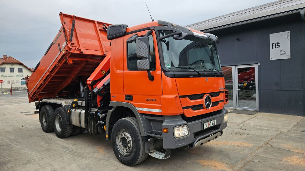 Mercedes-Benz Actros 3346 K palfinger PK 18002 - bordmatic - meiller tipper - EPS 3 pedals - Самосвал камион: снимка 4 Mercedes-Benz Actros 3346 K palfinger PK 18002 - bordmatic - meiller tipper - EPS 3 pedals - Самосвал камион: снимка 4