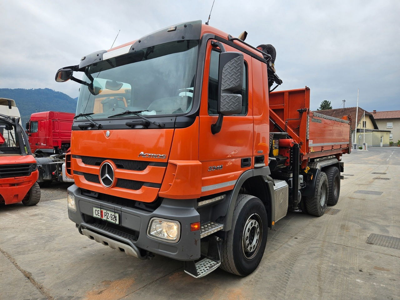 Mercedes-Benz Actros 3346 K palfinger PK 18002 - bordmatic - meiller tipper - EPS 3 pedals - Самосвал камион: снимка 1 Mercedes-Benz Actros 3346 K palfinger PK 18002 - bordmatic - meiller tipper - EPS 3 pedals - Самосвал камион: снимка 1