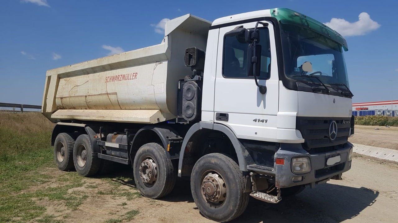 Mercedes-Benz Actros 4141 K 8x6 schwarzmuller mulda tipper - Самосвал камион: снимка 4 Mercedes-Benz Actros 4141 K 8x6 schwarzmuller mulda tipper - Самосвал камион: снимка 4