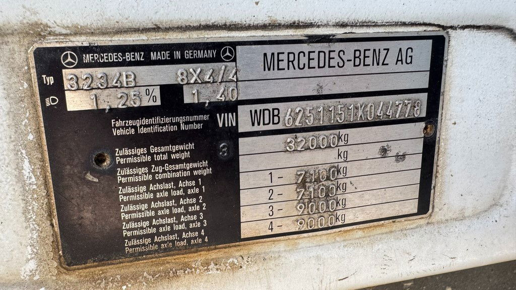 Шаси кабина Mercedes-Benz SK 3234 8x4 chassis: снимка 26