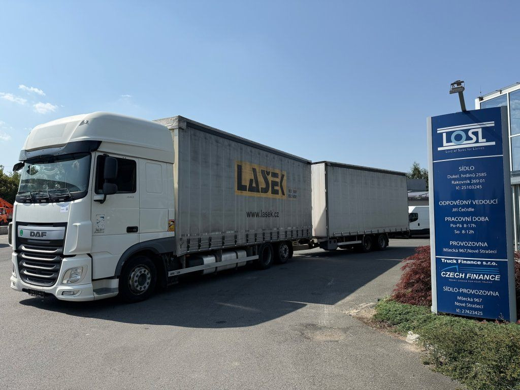 DAF XF440 EURO 6 6x2 + Agrikom - Камион с брезент: снимка 1 DAF XF440 EURO 6 6x2 + Agrikom - Камион с брезент: снимка 1