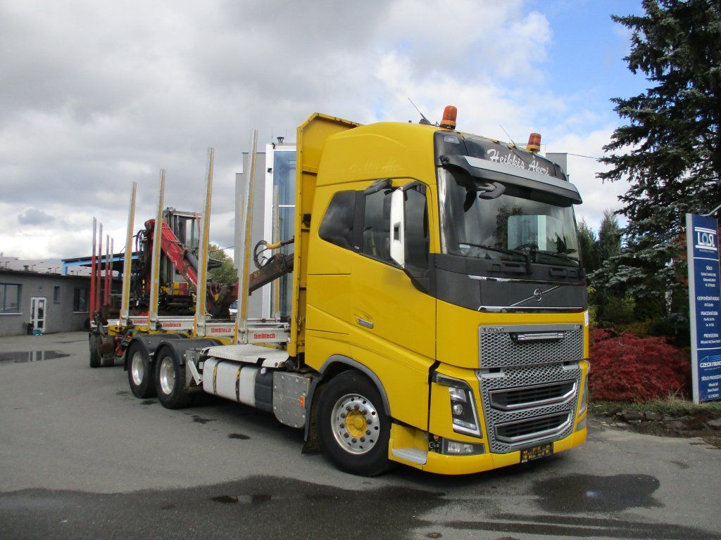 Volvo FH 16 750 6x4 + Fliegl - Камион за дърва, Камион с кран: снимка 3 Volvo FH 16 750 6x4 + Fliegl - Камион за дърва, Камион с кран: снимка 3