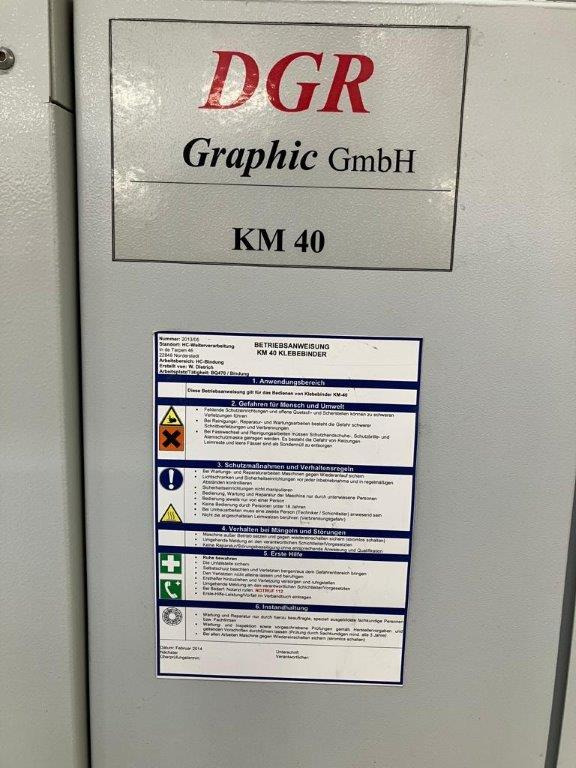 Book on Demand Perfect Binder - spine gluing station DGR Graphic KM 40 - Машина за подвързване: снимка 4 Book on Demand Perfect Binder - spine gluing station DGR Graphic KM 40 - Машина за подвързване: снимка 4