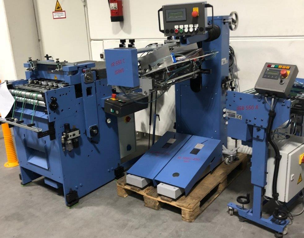 Inline bridge die-cutting machine with feeder and stripping station BOGRAMA BSM 450 basic + UEB 550A + FR550 Servo C - Печатарско оборудване: снимка 1 Inline bridge die-cutting machine with feeder and stripping station BOGRAMA BSM 450 basic + UEB 550A + FR550 Servo C - Печатарско оборудване: снимка 1