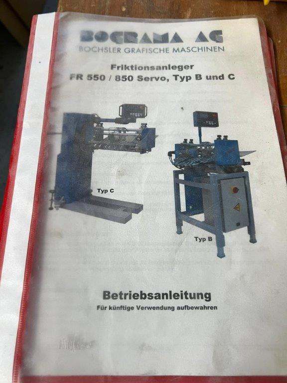 Mobile automatic friction feeder Bograma FR 550 Servo C - Печатарско оборудване: снимка 2 Mobile automatic friction feeder Bograma FR 550 Servo C - Печатарско оборудване: снимка 2