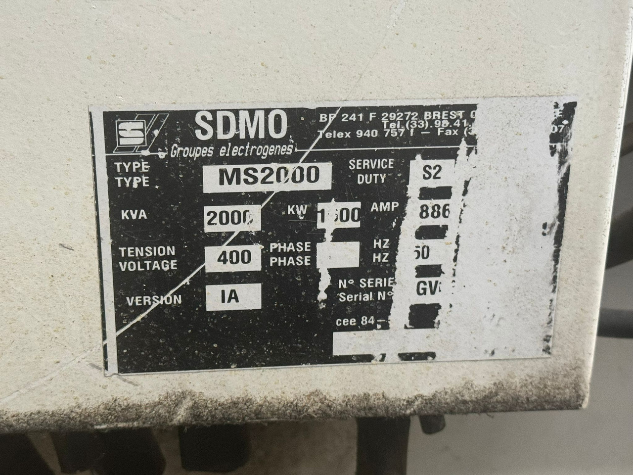 SDMO 2000 kVa MTU16V diesel - Електрогенератор: снимка 4 SDMO 2000 kVa MTU16V diesel - Електрогенератор: снимка 4
