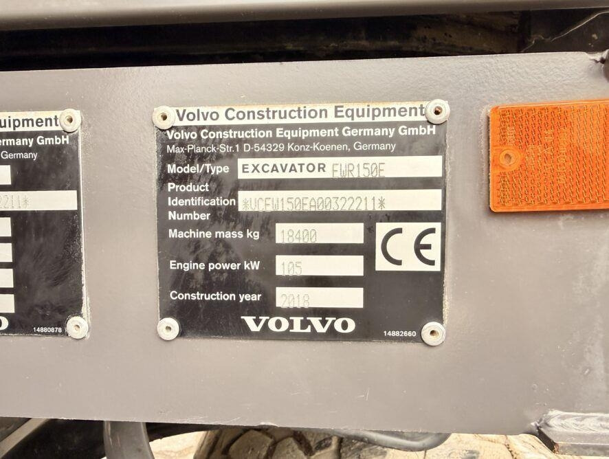 Лизинг на Volvo EWR150E Volvo EWR150E: снимка 19 Лизинг на Volvo EWR150E Volvo EWR150E: снимка 19