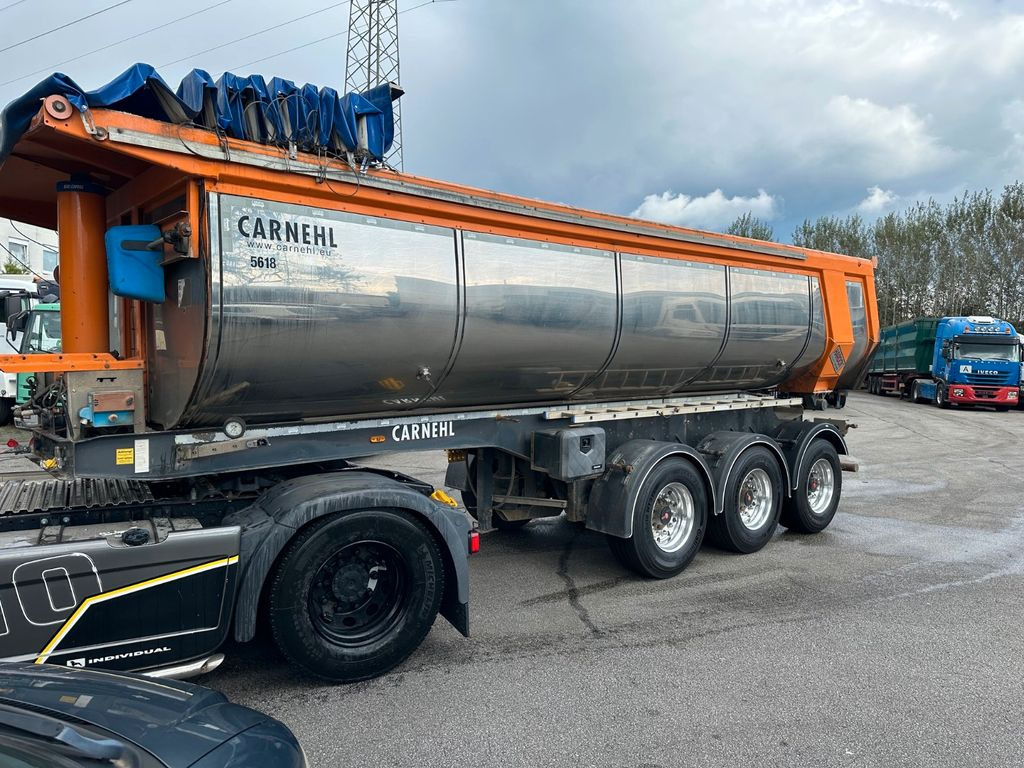 Carnehl Thermo Stahlrundmulde/Luft/ Alufelgen - Самосвал полуремарке: снимка 1 Carnehl Thermo Stahlrundmulde/Luft/ Alufelgen - Самосвал полуремарке: снимка 1