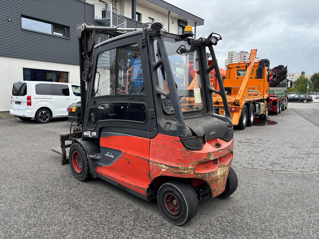 Linde E 50HL-01 Triplex Teleskopgabel - Електрокар: снимка 4 Linde E 50HL-01 Triplex Teleskopgabel - Електрокар: снимка 4