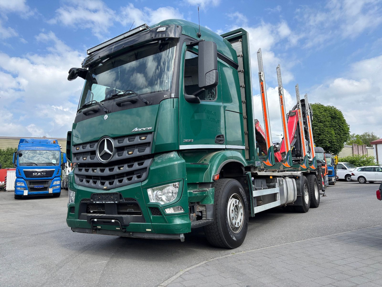 Mercedes-Benz Arocs 6x4/Kran Cranab TZ 12.2 - Камион за дърва, Камион с кран: снимка 3 Mercedes-Benz Arocs 6x4/Kran Cranab TZ 12.2 - Камион за дърва, Камион с кран: снимка 3