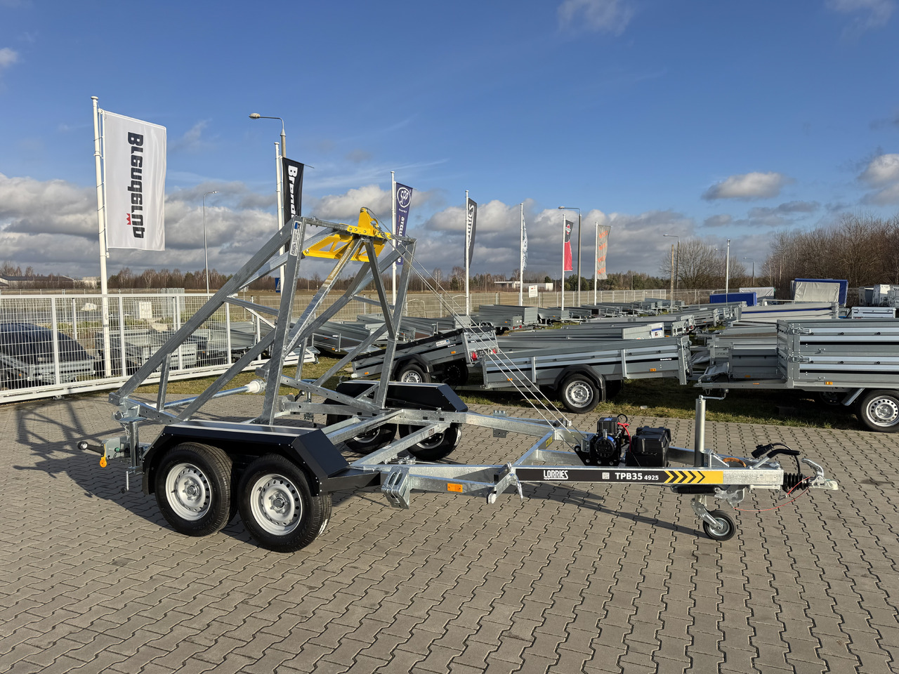 Нови Кабелно ремарке LORRIES TPB35-4925 + wciągarka elektryczna | 3500kg: снимка 6 Нови Кабелно ремарке LORRIES TPB35-4925 + wciągarka elektryczna | 3500kg: снимка 6