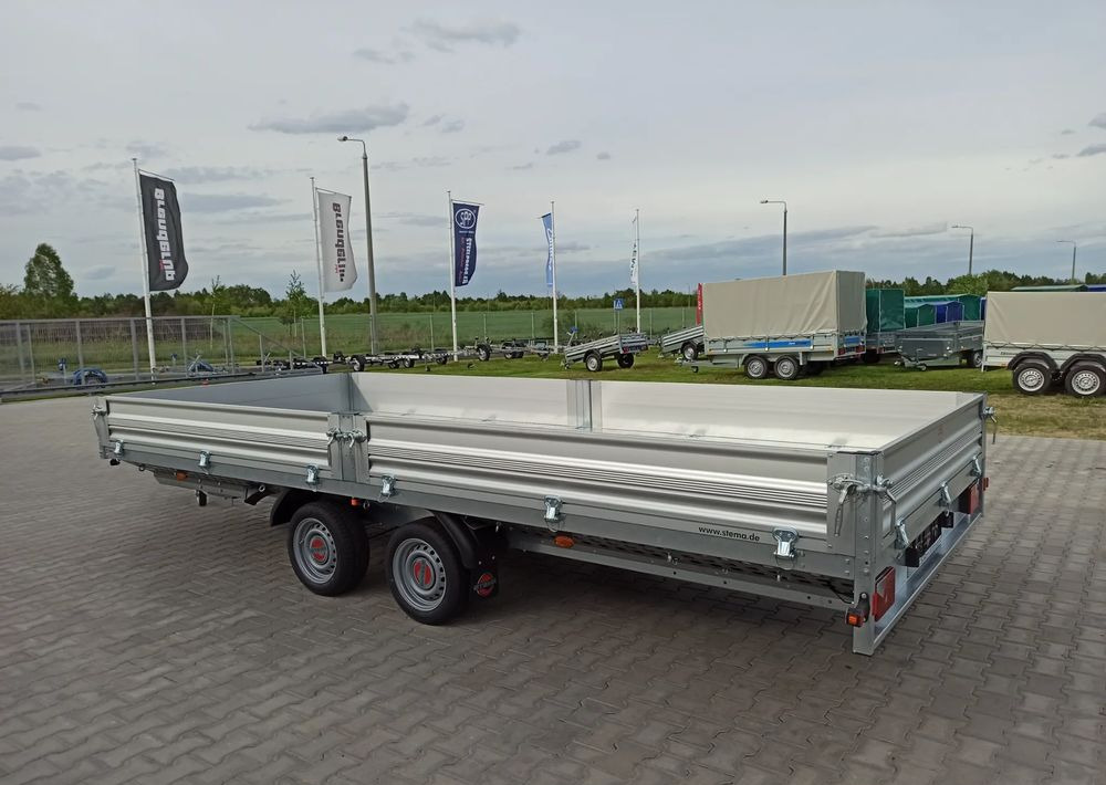 STEMA Stema Przyczepa 510x213 cm ALU 3,5T hamowana - Бордово ремарке/ Платформа: снимка 5 STEMA Stema Przyczepa 510x213 cm ALU 3,5T hamowana - Бордово ремарке/ Платформа: снимка 5