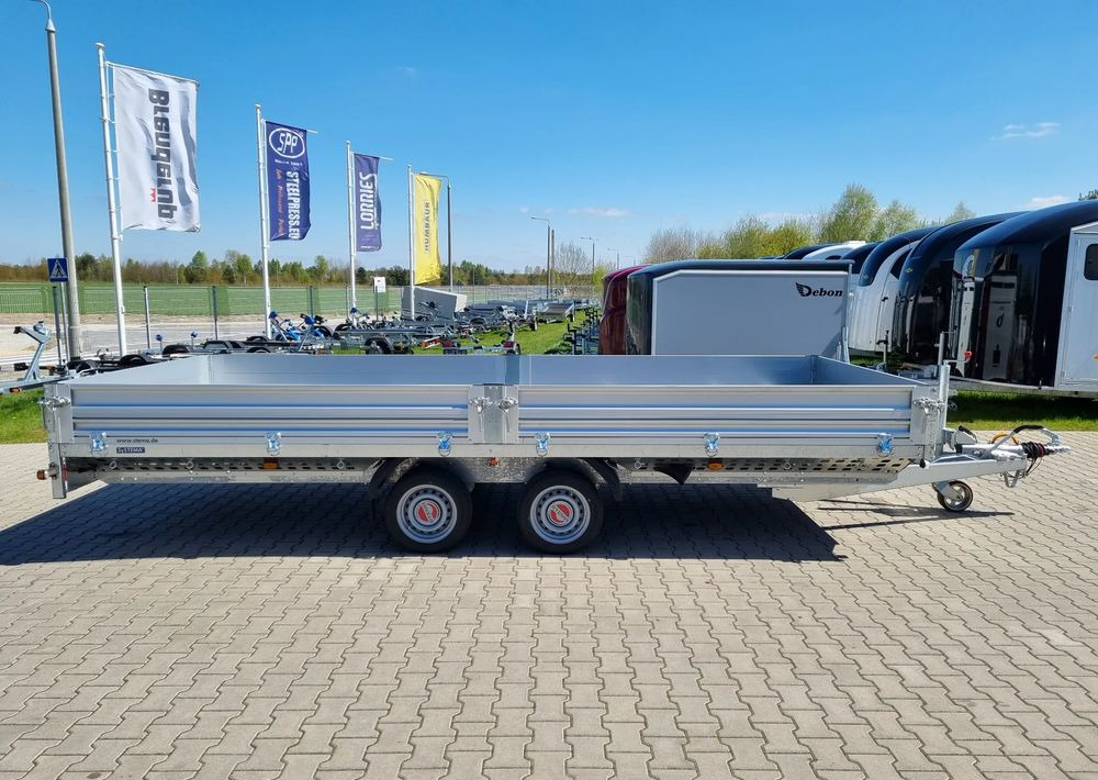 Stema Przyczepa 510x213 cm ALU 3,5T hamowana - Бордово ремарке/ Платформа: снимка 2 Stema Przyczepa 510x213 cm ALU 3,5T hamowana - Бордово ремарке/ Платформа: снимка 2