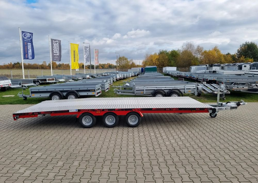 TA-NO Scorpio 55 PREMIUM laweta 3 osiowa 5.5m 3500kg DMC najazdy niski załadunek - Автовоз ремарке: снимка 2 TA-NO Scorpio 55 PREMIUM laweta 3 osiowa 5.5m 3500kg DMC najazdy niski załadunek - Автовоз ремарке: снимка 2