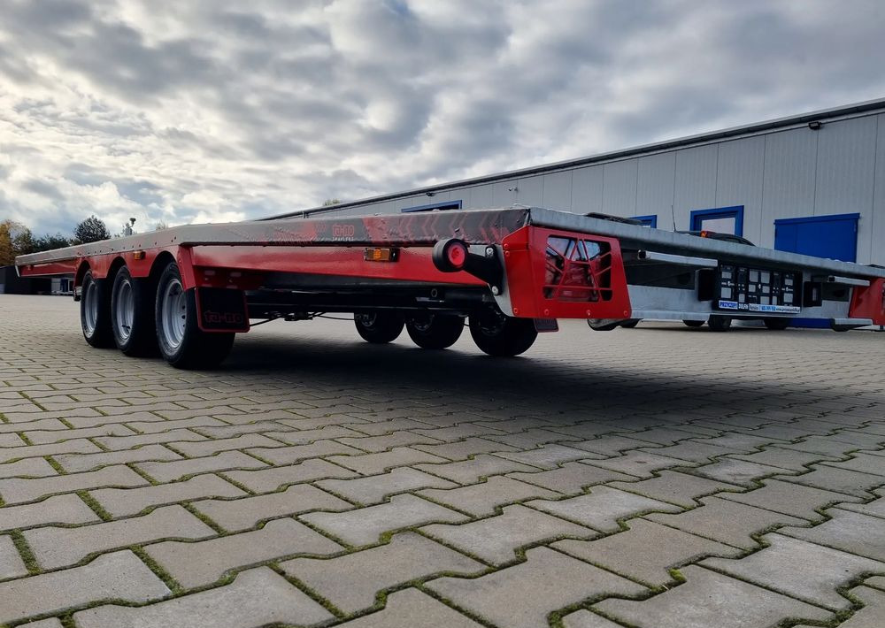 Нови Автовоз ремарке TA-NO TA-NO Scorpio 55 PREMIUM laweta 3 osiowa 5.5m 3500kg DMC najazdy niski załadunek: снимка 10