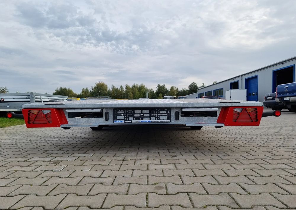 Нови Автовоз ремарке TA-NO TA-NO Scorpio 55 PREMIUM laweta 3 osiowa 5.5m 3500kg DMC najazdy niski załadunek: снимка 20