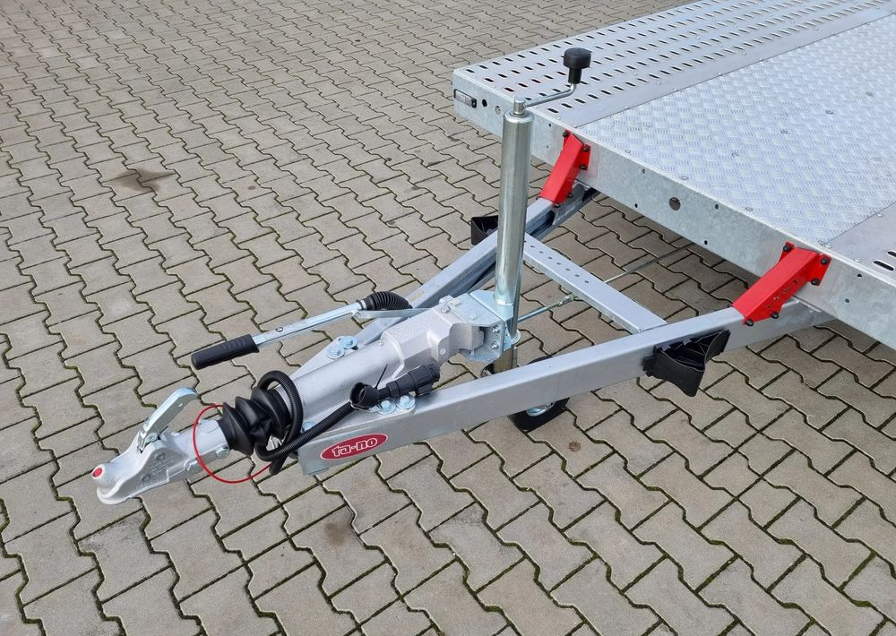 Нови Автовоз ремарке TA-NO TA-NO Scorpio 55 PREMIUM laweta 3 osiowa 5.5m 3500kg DMC najazdy niski załadunek: снимка 13