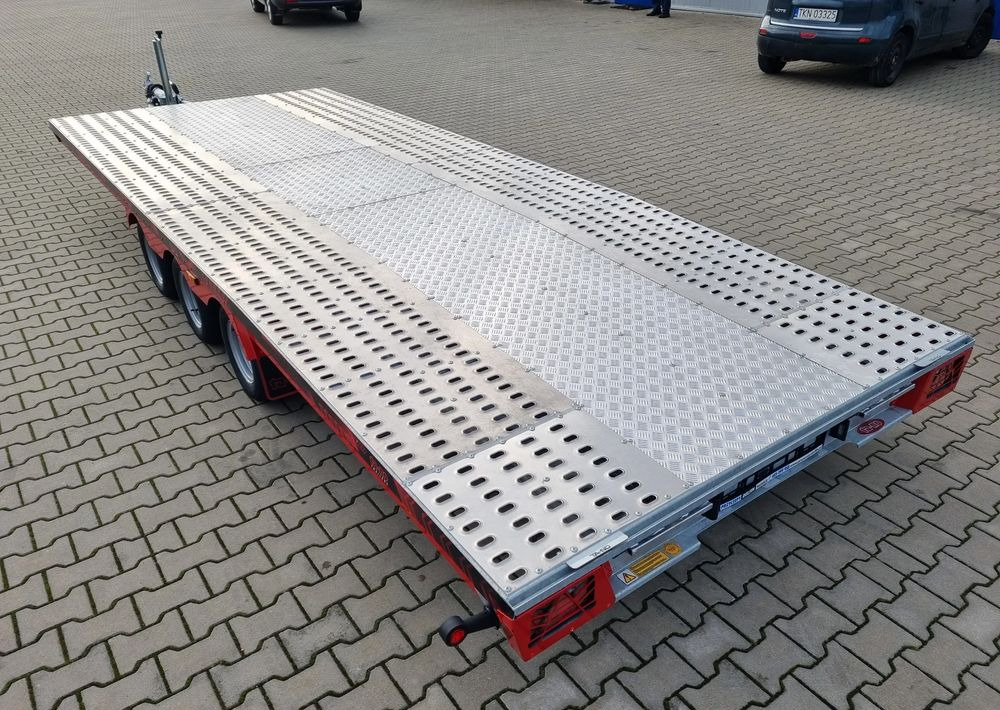 Нови Автовоз ремарке TA-NO TA-NO Scorpio 55 PREMIUM laweta 3 osiowa 5.5m 3500kg DMC najazdy niski załadunek: снимка 9