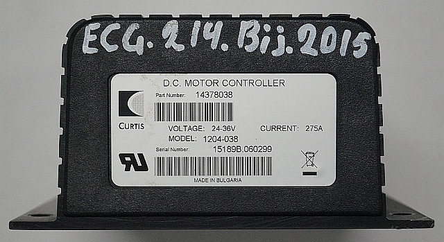 Curtis 14378038 | Rij regeling drive controller Curtis 1204-038 24-36V 275A sn. - Блок за управление за Подемно-транспортна техника: снимка 3 Curtis 14378038 | Rij regeling drive controller Curtis 1204-038 24-36V 275A sn. - Блок за управление за Подемно-транспортна техника: снимка 3