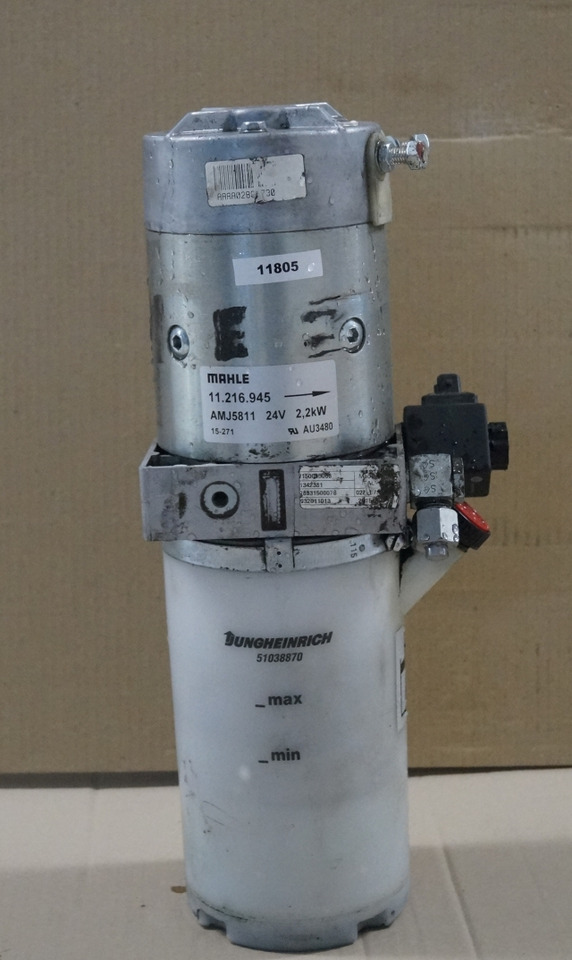 Jungheinrich 51006444 | Pump unit 24V 2,2KW Mahle AMJ5811 Pump motor 51056970 Pump unit 24V 2,2KW Mahle AMJ5811 Pump motor 51056970 Tank 51038870 Valve block 51341531 for ERE225 - Хидравлична помпа за Подемно-транспортна техника: снимка 1 Jungheinrich 51006444 | Pump unit 24V 2,2KW Mahle AMJ5811 Pump motor 51056970 Pump unit 24V 2,2KW Mahle AMJ5811 Pump motor 51056970 Tank 51038870 Valve block 51341531 for ERE225 - Хидравлична помпа за Подемно-транспортна техника: снимка 1