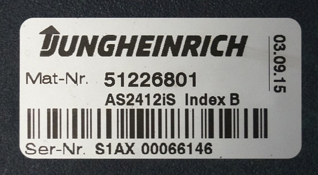 Jungheinrich 51226801 | Rij/hef/stuur regeling drive/lift/steering controller A - Блок за управление за Подемно-транспортна техника: снимка 2 Jungheinrich 51226801 | Rij/hef/stuur regeling drive/lift/steering controller A - Блок за управление за Подемно-транспортна техника: снимка 2