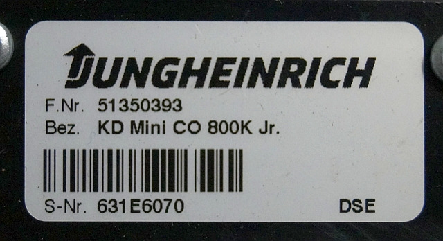 Jungheinrich 51350393 | Display KD mini Co 800K Jr. sn. 631E6070 - Табло за Подемно-транспортна техника: снимка 3 Jungheinrich 51350393 | Display KD mini Co 800K Jr. sn. 631E6070 - Табло за Подемно-транспортна техника: снимка 3