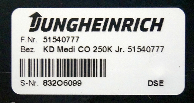 Jungheinrich 51540777 | Display KD MEDI CO 250K Jr from EKS110 2018 sn. 832O6099 - Табло за Подемно-транспортна техника: снимка 3 Jungheinrich 51540777 | Display KD MEDI CO 250K Jr from EKS110 2018 sn. 832O6099 - Табло за Подемно-транспортна техника: снимка 3