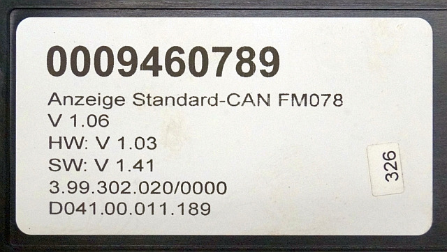 Still 0009460789 | Display Standard Can FM078 V1.06 HW V1.03 SW V1,41 399302020/ - Табло за Подемно-транспортна техника: снимка 4 Still 0009460789 | Display Standard Can FM078 V1.06 HW V1.03 SW V1,41 399302020/ - Табло за Подемно-транспортна техника: снимка 4