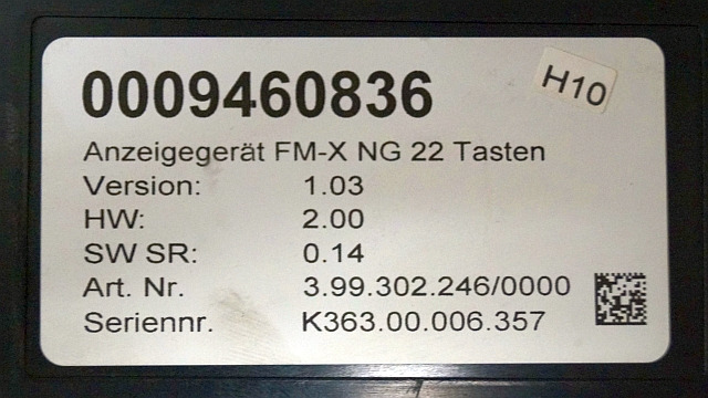 Still 0009460836 | Display V1.03 HW 2.00 Sw. 0.14 399302246/0000 sn K363.00.006 - Табло за Подемно-транспортна техника: снимка 3 Still 0009460836 | Display V1.03 HW 2.00 Sw. 0.14 399302246/0000 sn K363.00.006 - Табло за Подемно-транспортна техника: снимка 3