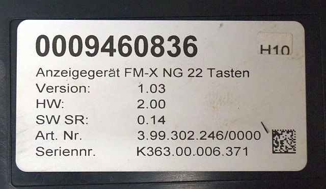 Still 0009460836 | Display V1.03 HW 2.00 Sw. 0.14 399302246/0000 sn K363.00.006 - Табло за Подемно-транспортна техника: снимка 3 Still 0009460836 | Display V1.03 HW 2.00 Sw. 0.14 399302246/0000 sn K363.00.006 - Табло за Подемно-транспортна техника: снимка 3