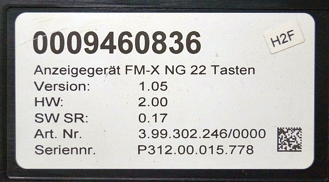Still 0009460836 | Display V1.05 HW 2.00 Sw. 0.17 from Still FMX14N year 2018 - Табло за Подемно-транспортна техника: снимка 3 Still 0009460836 | Display V1.05 HW 2.00 Sw. 0.17 from Still FMX14N year 2018 - Табло за Подемно-транспортна техника: снимка 3