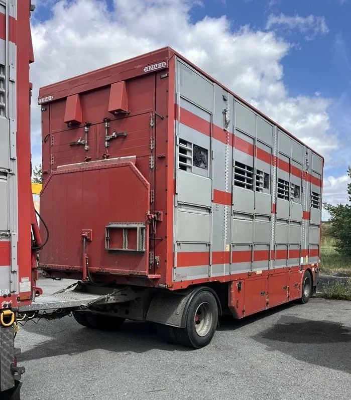 DAF XF 460 + Przyczepa Pezzaoli - 3X Trzoda, 2 X Bydło I 3 poziomy I Podnoszony dach I Hydroburta I Osie Skrętne I Poidła I Wentylatory I Pilot Manualny | Euro5 - За превоз на животни камион: снимка 4 DAF XF 460 + Przyczepa Pezzaoli - 3X Trzoda, 2 X Bydło I 3 poziomy I Podnoszony dach I Hydroburta I Osie Skrętne I Poidła I Wentylatory I Pilot Manualny | Euro5 - За превоз на животни камион: снимка 4