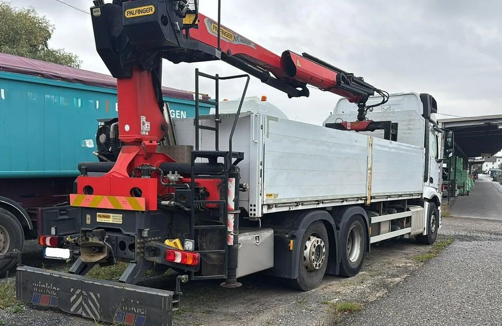Mercedes-Benz ACTROS 2545 / 6x2 / HDS Palfinger PK 20.501 sterowany radiowo / Przyczepa w zestawie / Euro6/ Przebieg 340 000km - Бордови камион, Камион с кран: снимка 2 Mercedes-Benz ACTROS 2545 / 6x2 / HDS Palfinger PK 20.501 sterowany radiowo / Przyczepa w zestawie / Euro6/ Przebieg 340 000km - Бордови камион, Камион с кран: снимка 2