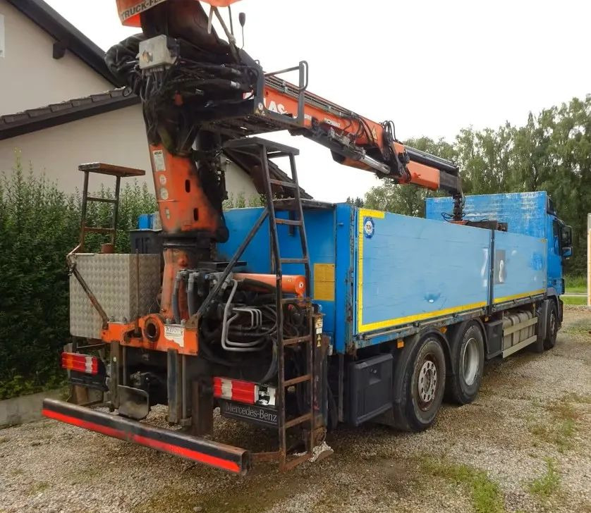 Mercedes-Benz Actros 2546/6x2/455KM/ zabudowana platforma ładunkowa / Kran Atlas 165.2 – żuraw hydrauliczny Atlas z chwytakiem do podnoszenia i przenoszenia ładunków / sterowana oś podnoszona / Euro - Бордови камион, Камион с кран: снимка 3 Mercedes-Benz Actros 2546/6x2/455KM/ zabudowana platforma ładunkowa / Kran Atlas 165.2 – żuraw hydrauliczny Atlas z chwytakiem do podnoszenia i przenoszenia ładunków / sterowana oś podnoszona / Euro - Бордови камион, Камион с кран: снимка 3