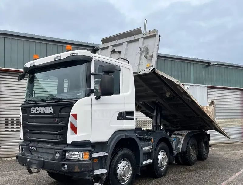 Scania G 450 8x4 | Meiller Bordmatik Wywrotka trójstronna | Retarder | 298.000 km!!!! | Euro 6 |1 właściciel - Самосвал камион: снимка 2 Scania G 450 8x4 | Meiller Bordmatik Wywrotka trójstronna | Retarder | 298.000 km!!!! | Euro 6 |1 właściciel - Самосвал камион: снимка 2