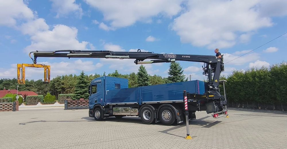 Scania R 500 6x2 z żurawiem Fassi F 215 AS – 2019 – Euro 6 –Retarder -Oś skrętna - Gotowa do pracy! - Камион с кран, Бордови камион: снимка 4 Scania R 500 6x2 z żurawiem Fassi F 215 AS – 2019 – Euro 6 –Retarder -Oś skrętna - Gotowa do pracy! - Камион с кран, Бордови камион: снимка 4
