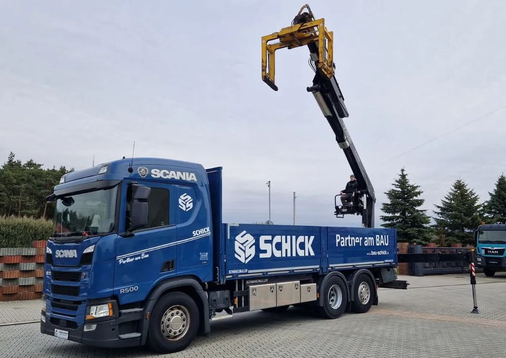 Scania Scania/ R 500/ 6x2 /Fassi F 215 AS - Бордови камион, Камион с кран: снимка 2 Scania Scania/ R 500/ 6x2 /Fassi F 215 AS - Бордови камион, Камион с кран: снимка 2