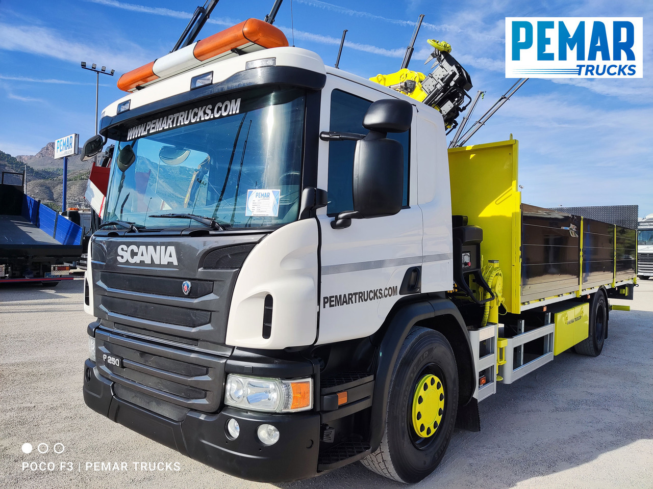 SCANIA P 250 GRUA CAJA FIJA - Камион с кран: снимка 2 SCANIA P 250 GRUA CAJA FIJA - Камион с кран: снимка 2