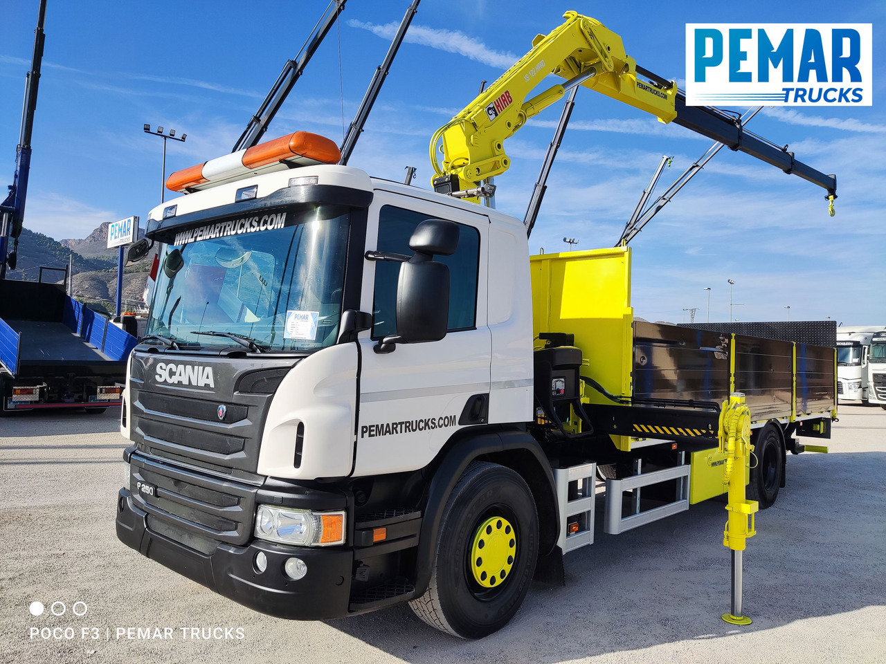 SCANIA P 250 GRUA CAJA FIJA - Камион с кран: снимка 1 SCANIA P 250 GRUA CAJA FIJA - Камион с кран: снимка 1